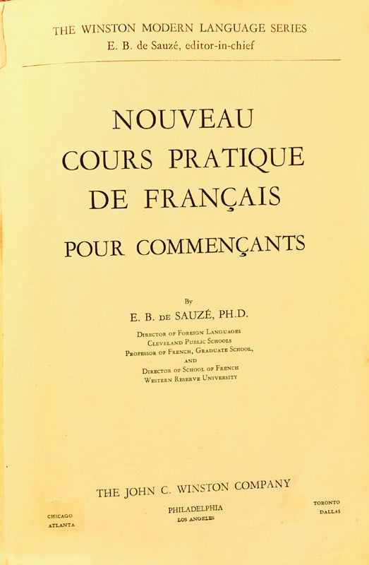 MANUEL PRATIQUE DE LANGUE FRANÇAISE Nouveau Cours Pratique De Francaise Pour Commencants – 2nd