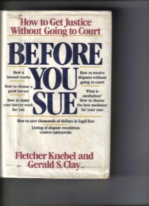 Before You Sue