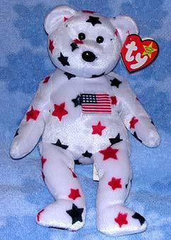 Glory the White Bear With Stars