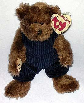 Christopher the Brown Bear w/ Dk Blue Overalls
