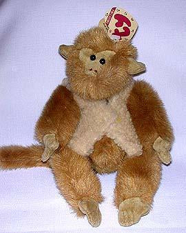 Morgan the Tan Monkey w/ Beige Vest - Retired
