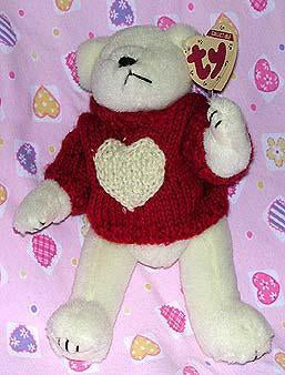 Nicholas the White Bear w/ Red Sweater