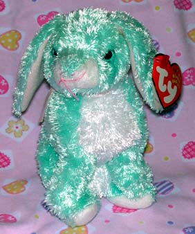 Spring the Aqua & White Bunny