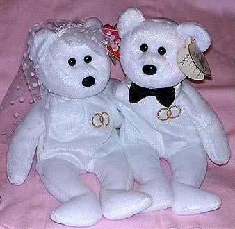 Mr. Groom & Mrs. Bride Anniversary Bears