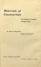 Load image into Gallery viewer, Materials Of Construction