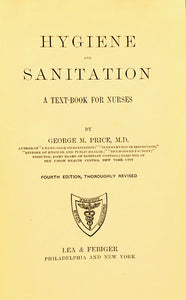 Hygiene & Sanitation A Text-Book for Nurses