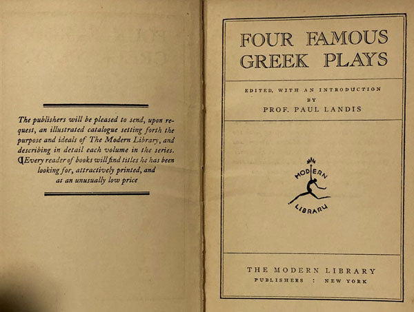 Four Famous Greek Plays