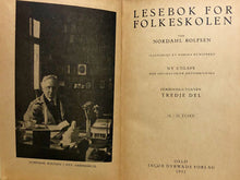 Load image into Gallery viewer, Lesebok For Folkeskolen - Fembinds Utgaven FJERDE DEL for 6TE Klasse - 16-20. Tusen.