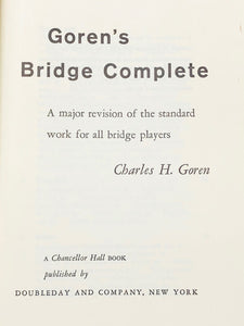 Goren's Bridge Complete