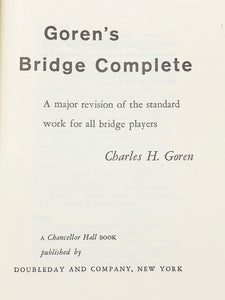 Goren's New Contract Bridge Complete