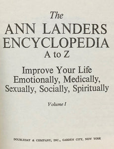 The Ann Landers encyclopedia A to Z Vol. 1 and 2