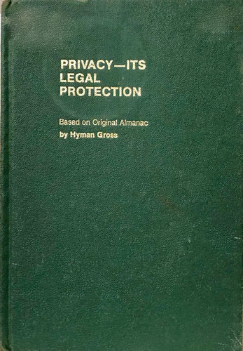 Privacy - Its Legal Protection