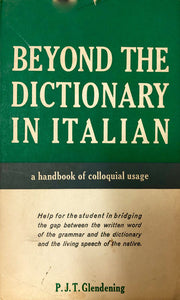 Beyond The Dictionary In Italilan