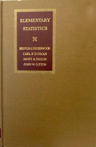 Elementary Statistics