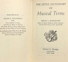 Load image into Gallery viewer, The Little Dictionary of Musical Terms
