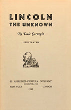 Load image into Gallery viewer, Lincoln: The Unknown