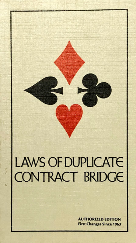 Laws Of Duplicate Contract Bridge