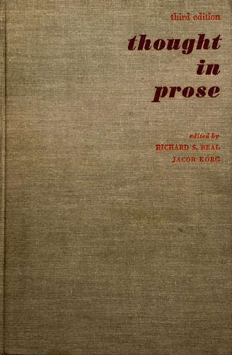 Thought In Prose - Third Ed.