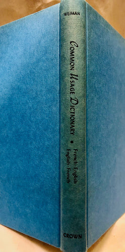 Common Usage Dictionary: French-English, English-French