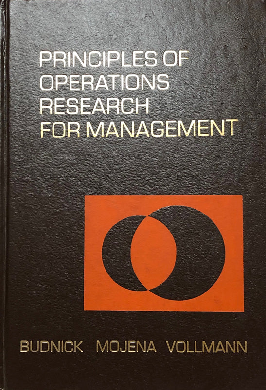 Principles of Operations Research for Management