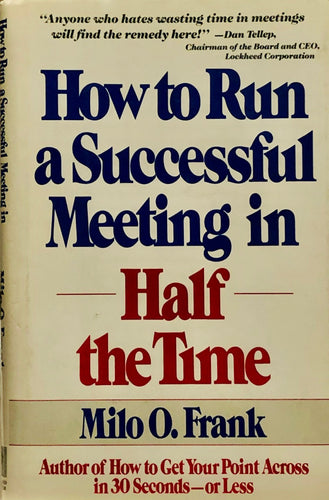 How To Run a Successful Meeting in Half The Time