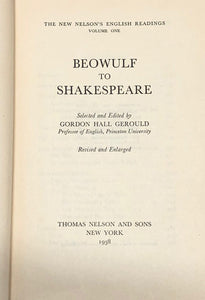 Beowulf To Shakespeare