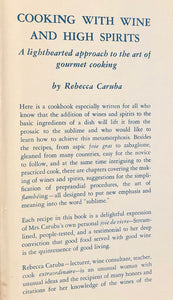 Cooking With Wine And High Spirits