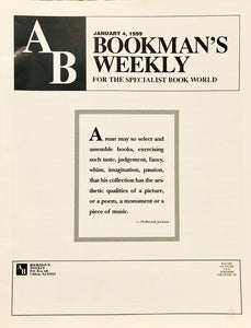Bookman's Weekly - January 4, 1999