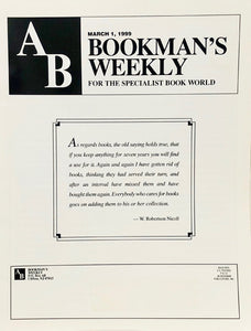 Bookman's Weekly - March 1, 1999