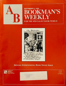Bookman's Weekly - September 6, 1999