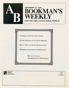 Bookman's Weekly - September 13, 1999