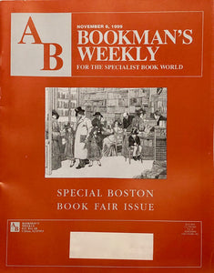 Bookman's Weekly - November 8, 1999