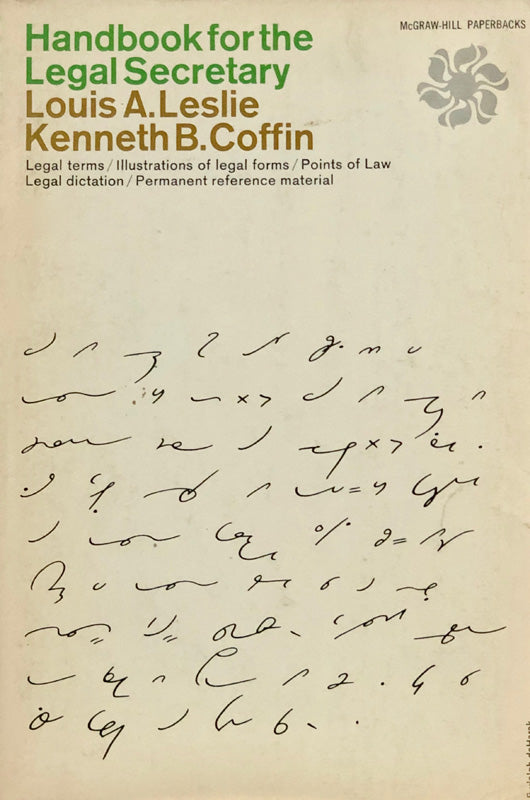 Handbook For The Legal Secretary