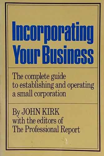 Incorporating Your Business
