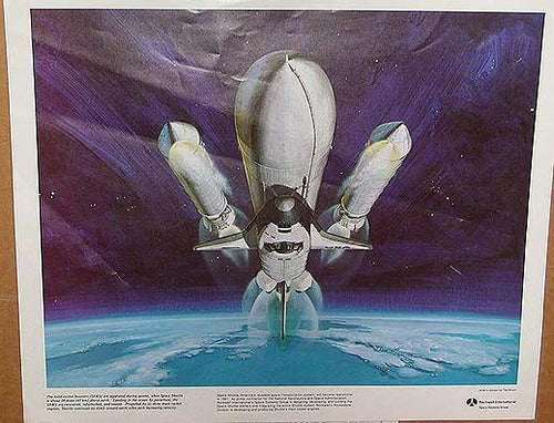 Space Shuttle with SRB Separation