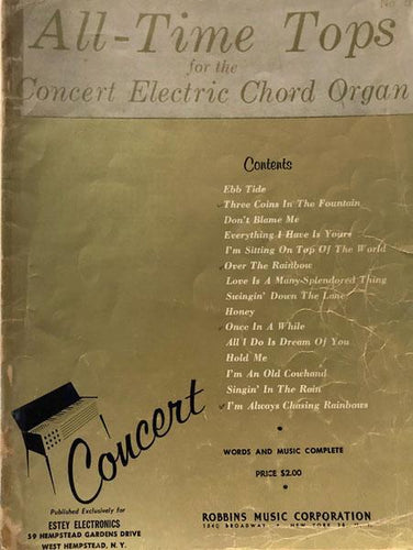 All-Time Tops for the Concert Electric Chord Organ