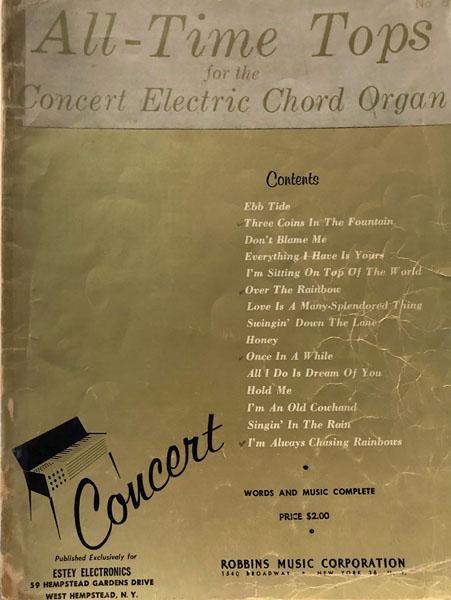 All-Time Tops for the Concert Electric Chord Organ