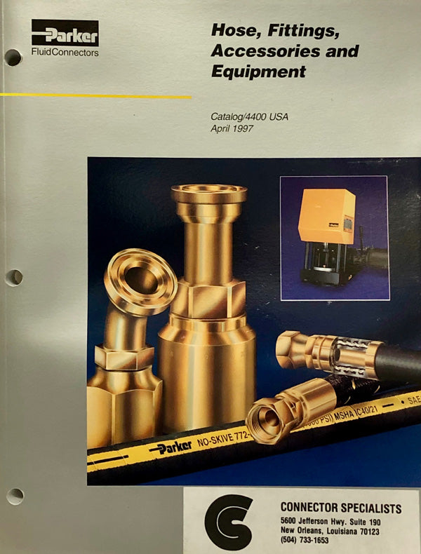 Parker Fluid Connectors Hose, Fittings, Accessories and Equipment
