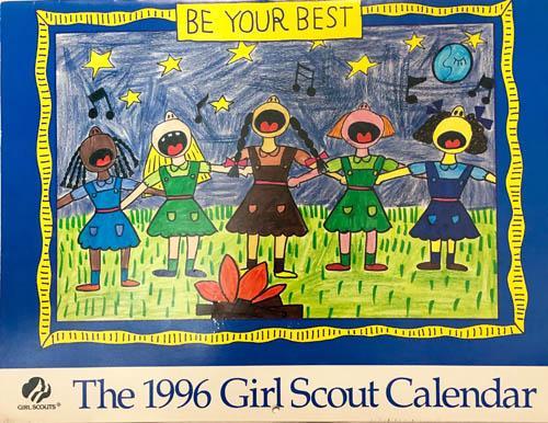 Girl Scouts Calendar 1996