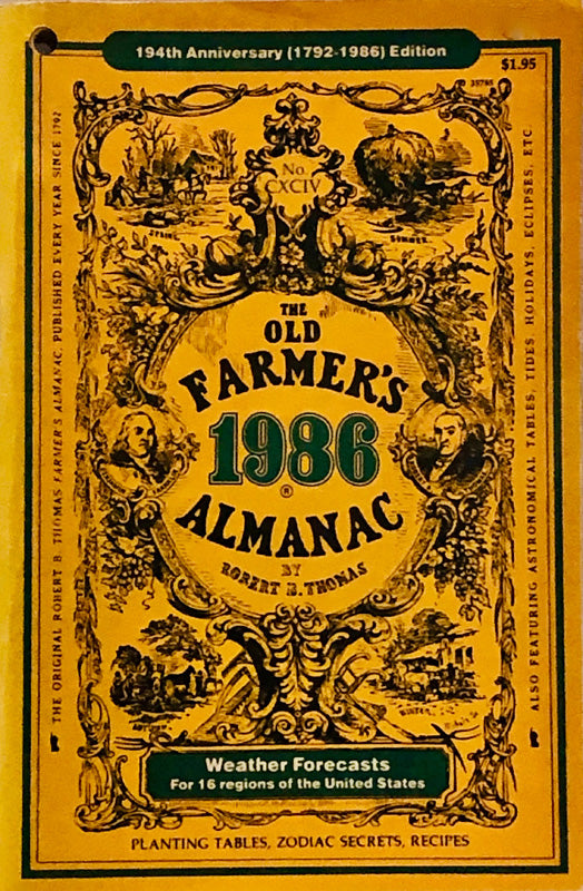 The Old Farmers Almanac - 1986