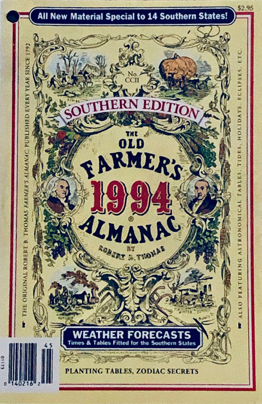 The Old Farmers Almanac - Southern Edition -1994