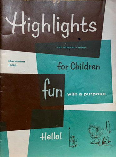 Highlights for Children, Vol. 14 Number 9, November 1959