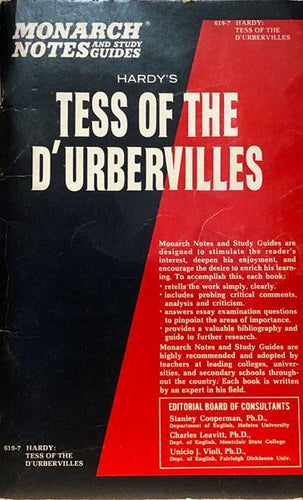 Hardy's Tess of The D'Urbervilles