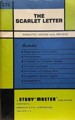 The Scarlet Letter Chapter Notes and Criticism