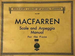 Macfarren Scale and Arpeggio Manual for the Piano Vol. 1037